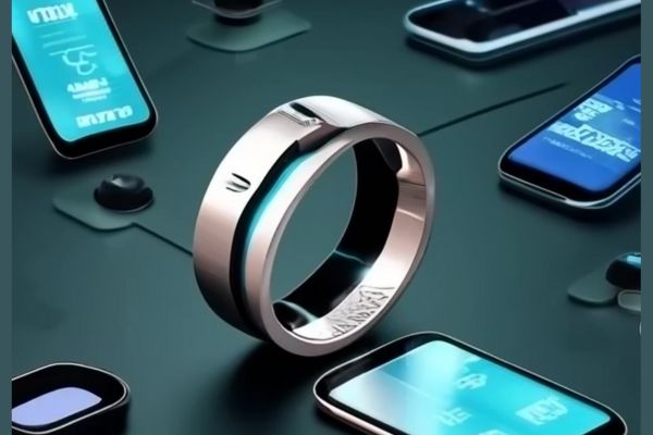 a ring surrounded by cell phones