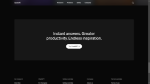 a screenshot of chatgpt website
